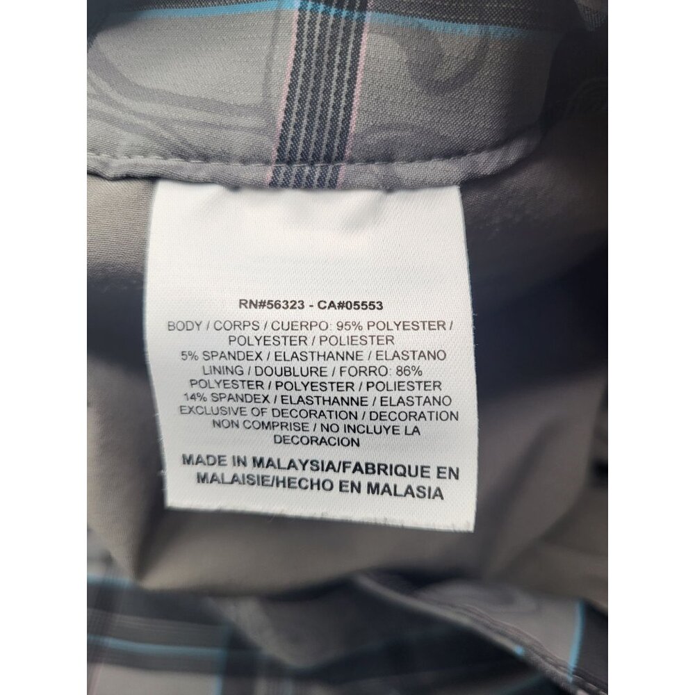 NIKE GOLF SKORT Women's SZ 12 Gray Plaid Athleisure Travel Resort Country Club - Picture 4 of 9